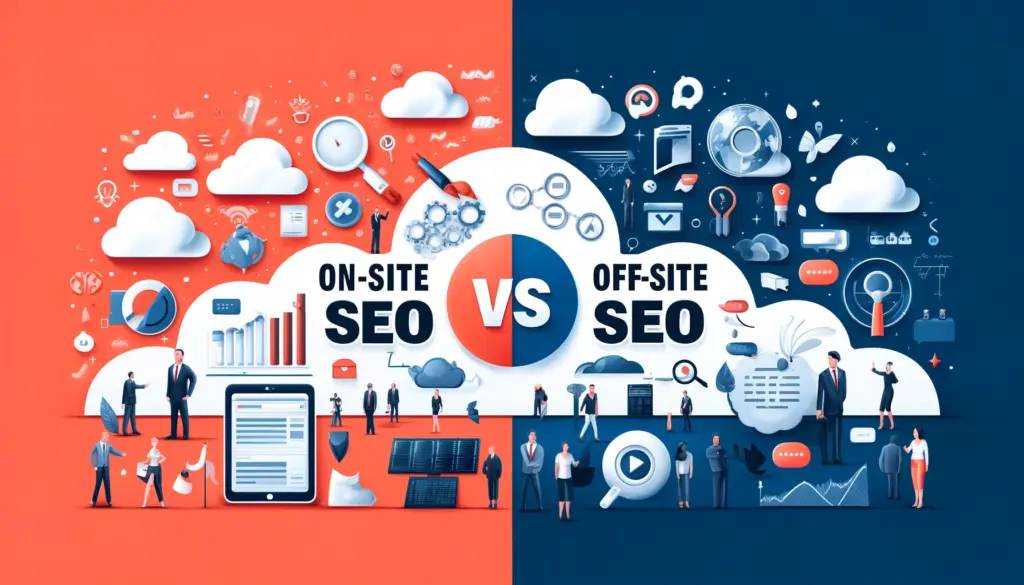 on-site seo vs- off-site seo