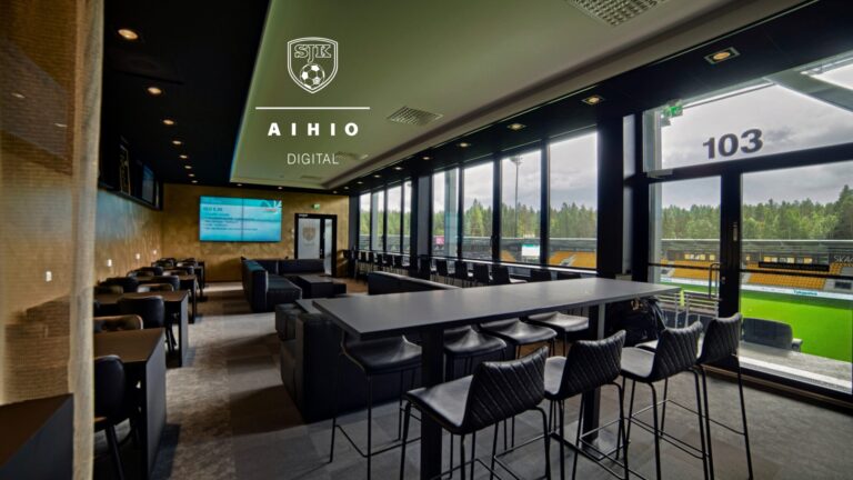 AIHIO Digital SJK:n ja OmaSp Stadionin pääyhteistyökumppaniksi